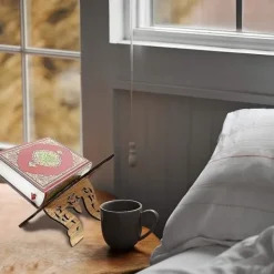Hyllor>Bokstöd i trä, Koranen helig bokhållare, bokhylla ornament för läsning, Islam bok/NT/