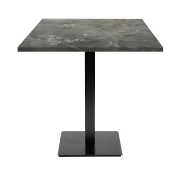 Matbord>Bord 70 x 70 cm - Milan metallisk sten modell
