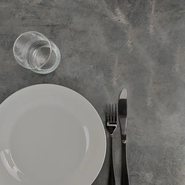Matbord>Bord 70 x 70 cm - Milan metallisk sten modell