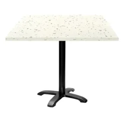 Matbord>bord 90 x 90 cm - modell Bazila terrazzo cassata