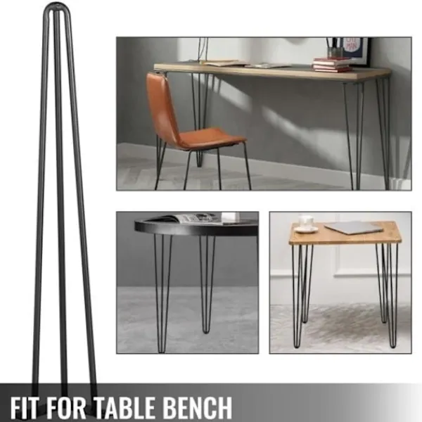 Småbord>Bordsben - 4 st - 20 " - 50,8 cm - VEVOR - Hårnål möbelben