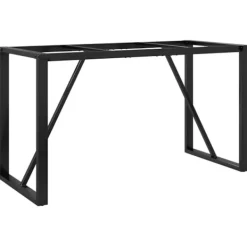 vidaXL Matbord>Bordsben för matbord O-ram 120x60x73 cm stål