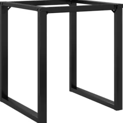 vidaXL Matgrupper>Bordsben för matbord O-ram 70x70x73 cm stål