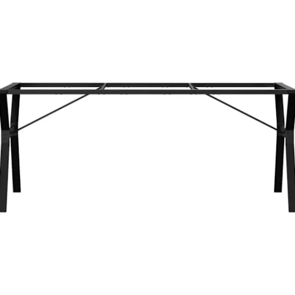 vidaXL Matbord>Bordsben för matbord Y-ram 180x80x73 cm stål