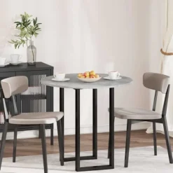 vidaXL Matbord>Bordsskiva Betonggrå 80 x 80 x 1,5 cm Konstruerat trä