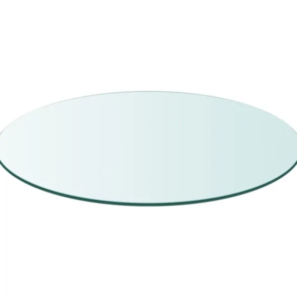 vidaXL Matbord>Bordsskiva härdat glas rund 500 mm
