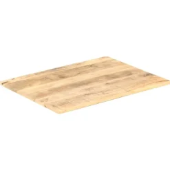 vidaXL Matbord>Bordsskiva i massivt mangoträ 15-16 mm 80x60 cm
