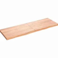 vidaXL Kontorsmöbler>Bordsskiva ljusbrun 180x60x(2-6) cm behandlad massiv ek