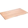 vidaXL Matbord>Bordsskiva ljusbrun 100x60x2 cm behandlad massiv ek