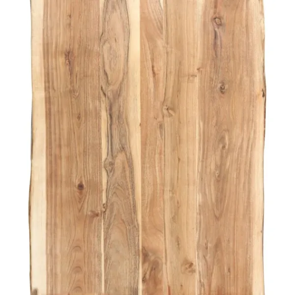 vidaXL Matbord>Bordsskiva massivt akaciaträ 80x(50-60)x3,8 cm
