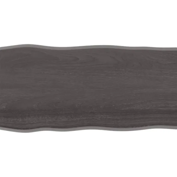 vidaXL Matbord>Bordsskiva mörkbrun 100x50x(2-6) cm massivt trä levande kant