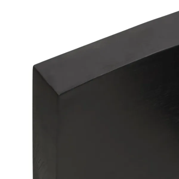 vidaXL Matbord>Bordsskiva mörkbrun 100x50x(2-6) cm massivt trä levande kant
