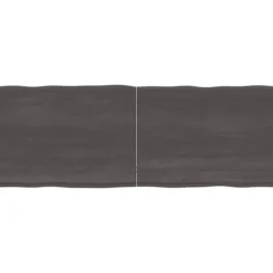 vidaXL Matbord>Bordsskiva mörkbrun 160x60x(2-4) cm massivt trä levande kant