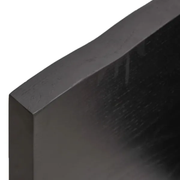 vidaXL Matbord>Bordsskiva mörkbrun 160x60x(2-4) cm massivt trä levande kant