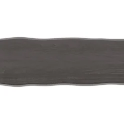 vidaXL Matbord>Bordsskiva mörkbrun 100x40x(2-6) cm massivt trä levande kant