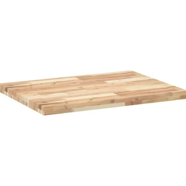 vidaXL Matbord>Bordsskiva obehandlad 80x60x4 cm massivt akaciaträ