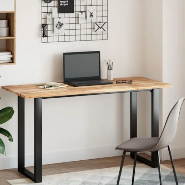 vidaXL Kontorsmöbler>Bordsskiva rektangulär 140x60x2 cm massivt akaciaträ
