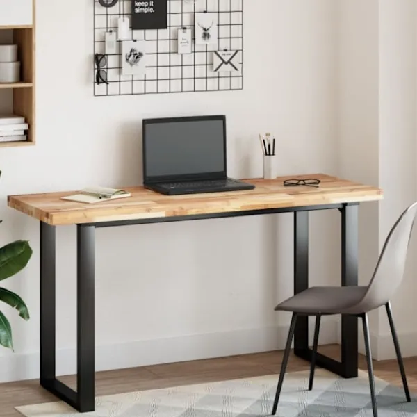vidaXL Kontorsmöbler>Bordsskiva rektangulär 120x50x4 cm massivt akaciaträ