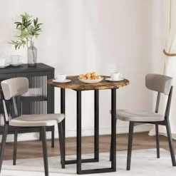 vidaXL Matgrupper>Bordsskiva Rökfärgad ek 70 x 70 x 1,5 cm Konstruerat trä