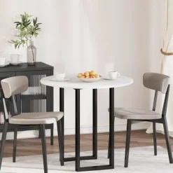 vidaXL Matgrupper>Bordsskiva Vit 80 x 80 x 1,5 cm Konstruerat trä