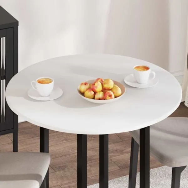 vidaXL Matgrupper>Bordsskiva Vit 80 x 80 x 1,5 cm Konstruerat trä