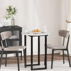 vidaXL Matgrupper>Bordsskiva Vit högglans 60 x 60 x 1,5 cm Konstruerat trä