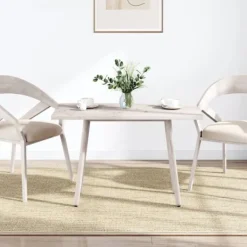 vidaXL Småbord>Bordsskiva vit 110x55x2,5 cm massiv furu rektangulär