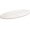 vidaXL Småbord>Bordsskiva vit 90x45x2,5 cm oval massiv furu