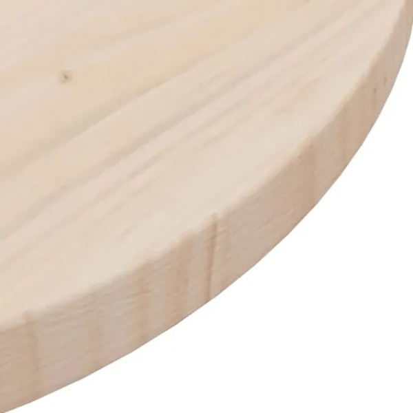 vidaXL Matbord>Bordsskiva Ø40x2,5 cm massiv furu