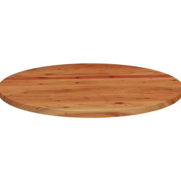 vidaXL Soffbord>Bordsskiva Ø80x2,5 cm rund massivt akaciaträ
