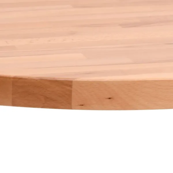 vidaXL Soffbord>Bordsskiva Ø70x2,5 cm rund massivt bokträ