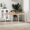 vidaXL Matbord>Bordsskiva 80x80x1,5 cm fyrkantig massivt bokträ