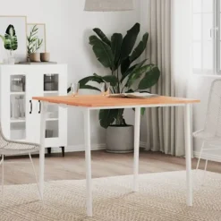vidaXL Matbord>Bordsskiva 80x80x1,5 cm fyrkantig massivt bokträ