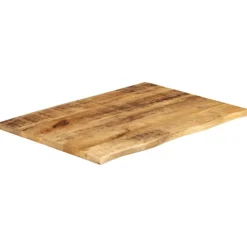 vidaXL Matbord>Bordsskiva 90x60x2,5 cm levande kant massivt grovt mangoträ
