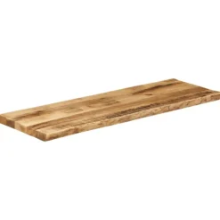 vidaXL Matbord>Bordsskiva 110x40x3,8 cm levande kant massivt grovt mangoträ