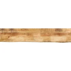 vidaXL Matbord>Bordsskiva 140x20x3,8 cm levande kant massivt grovt mangoträ