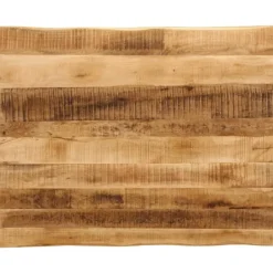 vidaXL Matbord>Bordsskiva 100x80x2,5 cm levande kant massivt grovt mangoträ