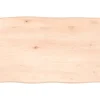 vidaXL Matbord>Bordsskiva 60x40x2 cm obehandlad massiv ek levande kant