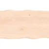 vidaXL Matbord>Bordsskiva 100x60x2 cm obehandlad massiv ek levande kant