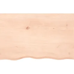 vidaXL Matbord>Bordsskiva 80x50x(2-4) cm obehandlad massiv ek