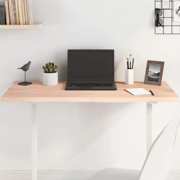 vidaXL Kontorsmöbler>Bordsskiva 100x60x2 cm obehandlad massiv ek