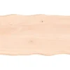 vidaXL Matbord>Bordsskiva 100x60x(2-4) cm obehandlad massiv ek levande kant
