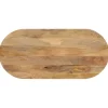 vidaXL Matbord>Bordsskiva 140x60x2,5 cm oval massivt mangoträ