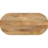 vidaXL Matbord>Bordsskiva 120x50x2,5 cm oval massivt mangoträ