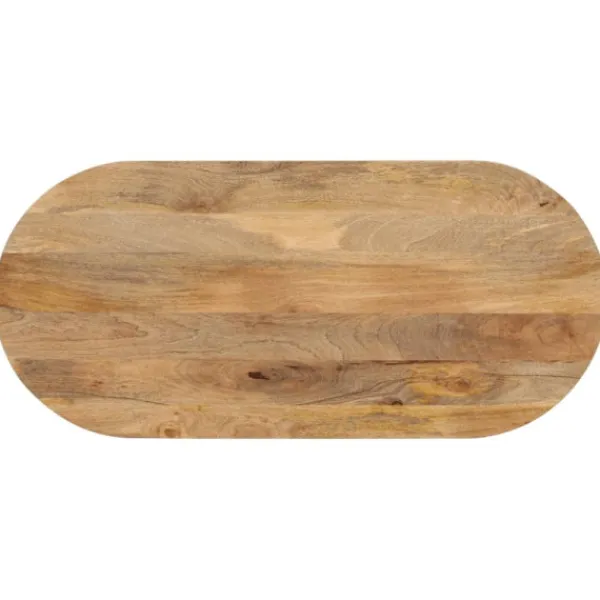 vidaXL Matbord>Bordsskiva 120x50x2,5 cm oval massivt mangoträ