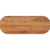 vidaXL Matbord>Bordsskiva 110x40x3,8 cm oval massivt akaciaträ