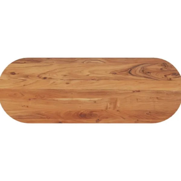 vidaXL Matbord>Bordsskiva 110x40x3,8 cm oval massivt akaciaträ