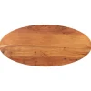 vidaXL Matbord>Bordsskiva 100x50x2,5 cm oval massivt akaciaträ