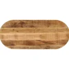 vidaXL Matbord>Bordsskiva 90x40x2,5 cm oval massivt grovt mangoträ