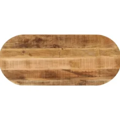 vidaXL Matbord>Bordsskiva 90x40x2,5 cm oval massivt grovt mangoträ